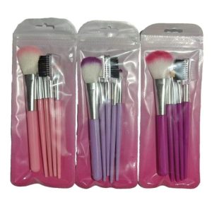 KIT DE BROCHAS PARA MAQUILLAJE *5pcs MORADO  1200u｜化妆刷套装，5支装，紫色（1200件）