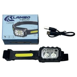 LINTERNA MINERO JF-2576  RECARGABLE C/SENSOR LAMBO TECH  240u｜可充电矿工手电筒 JF-2576，带传感器，Lambo Tech（240件）