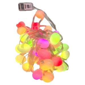 GUINARLA DE LUCES LED RGB CON APP EXTERIOR FOCO OVALADO USB 5v 5m 100u｜户外 RGB LED 串灯，带 App，椭圆形聚光灯，USB 5V，5 米（100件）