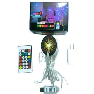 TIRA LED RGB FUEGO ARTIFICIAL BLUETOOH AUDIORITMIC c/CONTROL REMOTO 100u｜蓝牙声控 RGB 烟花 LED 灯带，带遥控器（100件）