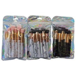 KIT DE BROCHAS PARA MAQUILLAJE *9pcs MARMOL  360u｜9 件套大理石纹化妆刷套装（360°）（360件）