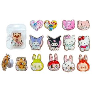 SOPORTE POP SOCKET PARA CELULAR PERSONAJES SURTIDO 1000u｜PopSocket 手机支架，多种图案（1000件）