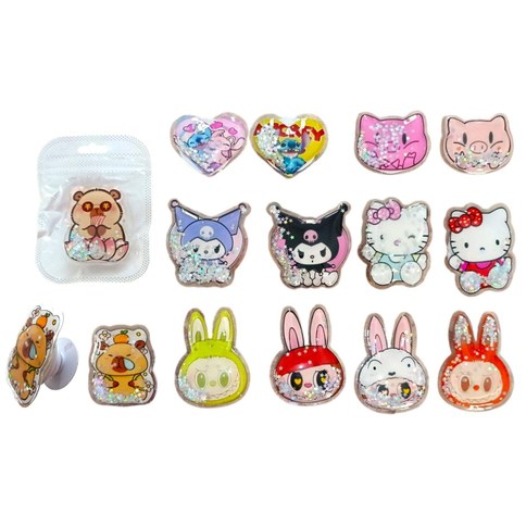 SOPORTE POP SOCKET PARA CELULAR PERSONAJES SURTIDO 1000u｜PopSocket 手机支架，多种图案（1000件）