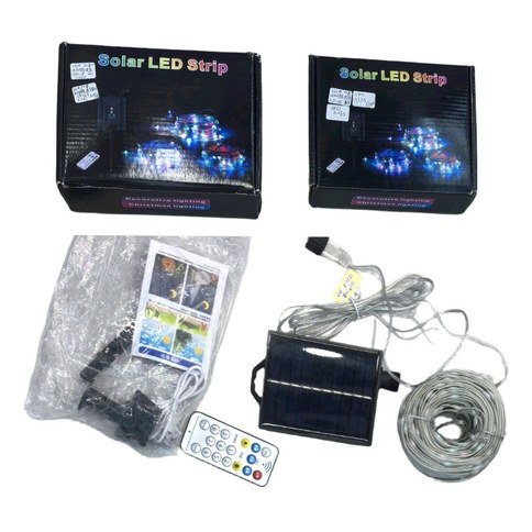 TIRA LED SOLAR 20m 50u｜太阳能LED灯带 20米（50件）
