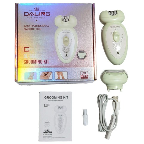 DEPILADORA 2en1 DALING DL-6046 CORPORAL RECARGABLE 60u｜DALING DL-6046 二合一可充电式体毛去除器（60件）