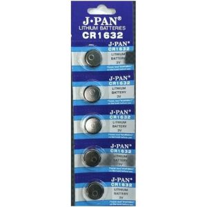 PILA BOTON J.PAN CR1632 3v x5pcs 1000u｜CR1632 3V 纽扣电池 x5 节（1000件）