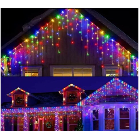 CASCADA LUZ LED RGB 16 TIRAS DE DIFERENTES LARGOS 100u｜RGB LED 灯串（16 条不同长度的灯条）（100件）