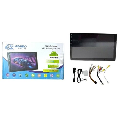 ESTEREO CON PANTALLA TACTIL 10´´ LAMBO TECH AUTOMOVIL REPRODUCTOR MP5 ANDROID 1080P  ANDROID Y CARPL｜带触摸屏的 10 英寸 LAMBO TECH 车载 MP5 播放器，支持安卓系统，1080P 高清播放CARPL