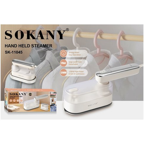 PLANCHA A VAPOR PORTATIL SOKANY SK-11045 170ml 1200w 20u｜SOKANY SK-11045 便携式蒸汽熨斗，170毫升，1200瓦（20件）