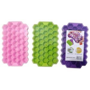 CUBETERA DE HIELO SILICONA PANAL HAXAGONAL CY-2 18x10.5x2cm 360u｜硅胶蜂窝六边形冰格，CY-2，18x10.5x2厘米（360件）