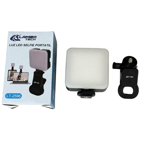 LUZ LED c/CLIP LAMBO TECH LT-2596 SELFIE RECARGABLE 200u｜LAMBO TECH LT-2596 可充电 LED 自拍灯（带夹子）（200件）