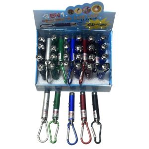 PUNTERO LASER LED 3en1 LLAVERO LAMBO TECH LT-2576 x34pcs CAJA 1700u｜LAMBO TECH LT-2576 三合一 LED 激光笔钥匙扣（每盒 34 个）（1700件）