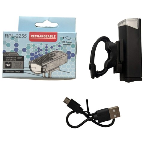 LUZ LED BICICLETA RPL-2255 DELANTERA RECARGABLE 240u｜可充电前置LED自行车灯 RPL-2255（240件）