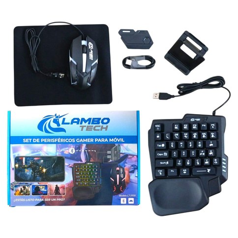 SET DE PERIFERICOS GAMER PARA MOVIL LT-2558 LAMBO TECH 24u｜LAMBO TECH LT-2558 手机游戏外设套装（24件）