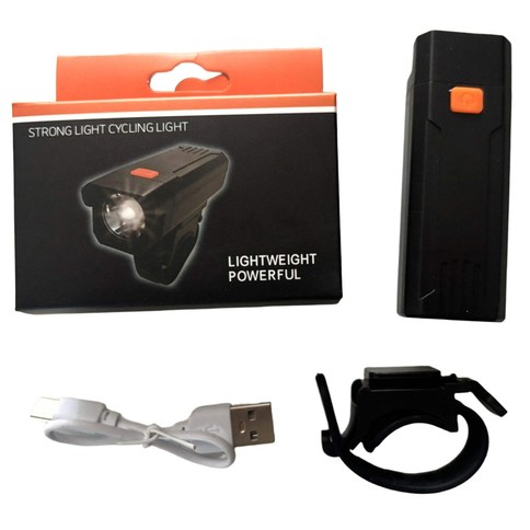 LUZ LED BICICLETA 177 DELANTERA POTENTE RECARGABLE 240u｜强力可充电LED自行车灯，177毫米前置灯（240件）