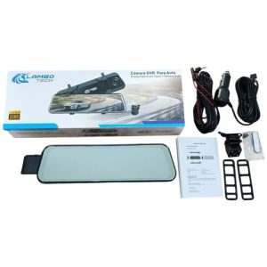 VIDEOCAMARA DVR PARA AUTO LT-2594 LAMBO TECH ESPEJO RETROVISOR TACTIL CAMARA DUAL 50u｜Lambo Tech LT-2594车载行车记录仪，带触摸屏后视镜和双摄像头（50件）