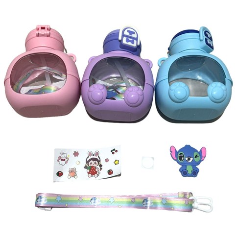 BOTELLA DE AGUA STITCH PLASTICO 800ml 60u｜Stitch 塑料水瓶 800ml（60件）