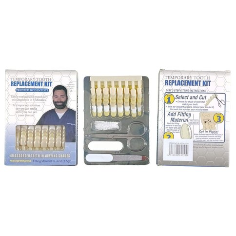 KIT PROTESIS DENTAL PROVISORIO 260u｜临时假牙套装（260件）