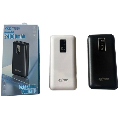 PL-87 POWER BANK CARGADOR PORTATIL 4EN1 24000mAh LAMBO TECH 100u｜PL-87 LAMBO TECH 四合一移动电源 24000mAh（100件）