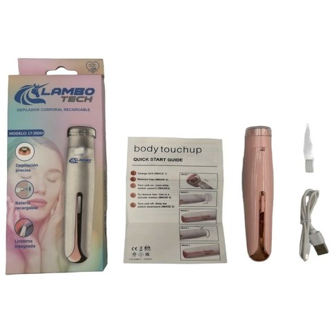 DEPILADORA CORPORAL LAMBO TECH RECARGABLE LT-25D01 200u｜LAMBO TECH 可充电式体毛去除器 LT-25D01（200件）
