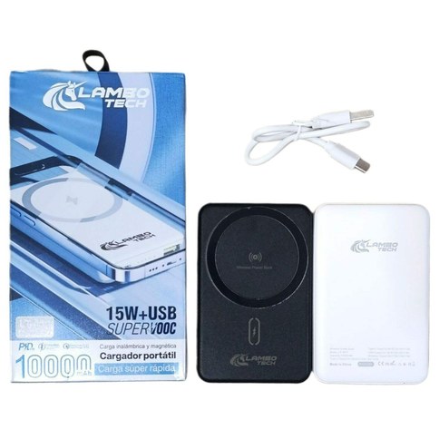 LT-411 POWER BANK MAGNETICO CARGADOR PORTATIL 4EN1 10000mAh LAMBO TECH 100u｜LT-411 磁吸式四合一移动电源 10000mAh LAMBO TECH（100件）