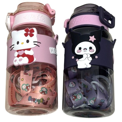 BOTELLA DE AGUA SANRIO PLASTICO 600ml 80u｜三丽鸥塑料水瓶 600ml（80件）