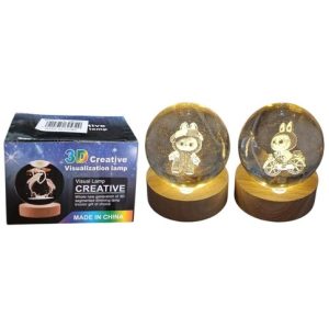 ESFERA DE CRISTAL LUZ DE NOCHE LABUBU 6CM 60u｜LABUBU 6 厘米水晶夜灯（60 个）数量（60件）