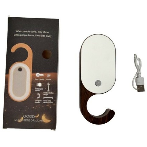 LUZ LED NOCTURNA COLGABLE p/PUERTAS C/SENSOR 100u｜带传感器的门用悬挂式LED夜灯（100件）