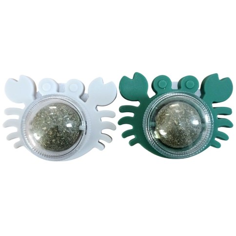BOLA DE HIERBA DE MENTA FORMA CANGREJO PARA GATO 400u｜螃蟹造型薄荷球（猫咪专用） -（400件）