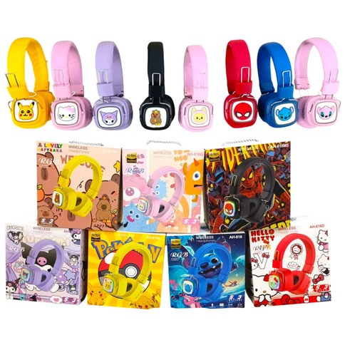 AURICULAR BLUETOOTH VINCHA AH-816 INFANTIL PERSONAJES 100u｜AH-816 儿童蓝牙耳机，卡通图案（100件）