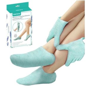 SET MEDIAS Y GUANTES HIDRATANTE GEL SPA FEETIFIX 100u｜FEETIFIX保湿SPA凝胶袜手套套装（100件）