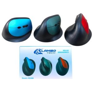 MOUSE ERGONOMICO M1688 INALAMBRICO a PILA AAA LAMBO TECH 100u｜LAMBO TECH M1688 人体工学无线鼠标，AAA 电池（100件）