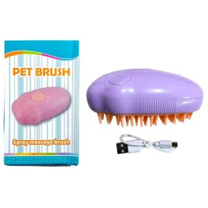 CEPILLO PULVERIZADOR VAPOR para MASCOTA YY-881 11.5x7x5.3cm RECARGABLE 150u｜YY-881 宠物蒸汽喷雾刷，11.5x7x5.3cm，可充电（150件）