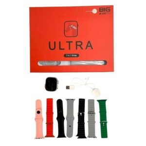 SET SMART WATCH ULTRA Big 2.01 7mallas RECARGABLE 50u｜ULTRA Big 2.01 智能手表套装，7 块屏幕，可充电（50件）