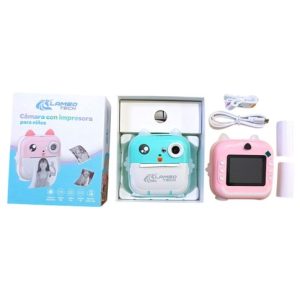 CAMARA IMPRESORA Q5 INFANTIL LAMBO TECH RECARGABLE 40u｜LAMBO TECH Q5 可充电儿童相机打印机（40件）