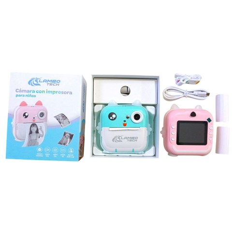 CAMARA IMPRESORA Q5 INFANTIL LAMBO TECH RECARGABLE 40u｜LAMBO TECH Q5 可充电儿童相机打印机（40件）