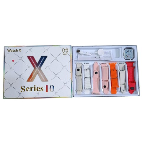 SET SMART WATCH X Series10 RECARGABLE 50u｜X 系列 10 款可充电智能手表套装（50件）