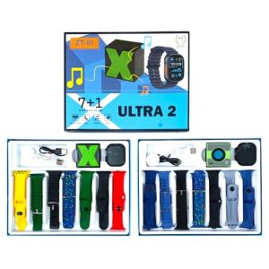 SET SMART WATCH 7mallas c/PARLANTE X ZT-91 ULTRA2 RECARGABLE 50u｜7网状智能手表套装（含扬声器）X ZT-91 ULTRA2 可充电款（50件）