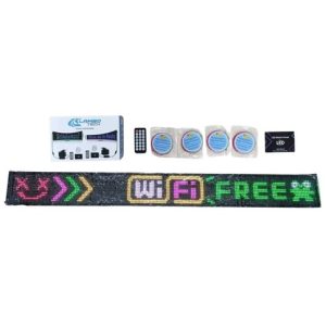 CARTEL LED FLEXIBLE 16x192px LAMBO TECH RGB PERSONALIZADO PARA AUTOS 176.2x19.2cm 8u｜LAMBO TECH柔性LED显示屏 16x192像素 RGB定制汽车用品 176.2 x 19.2 厘米（8件）