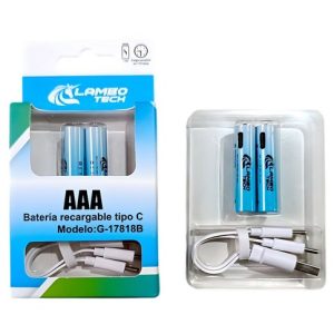 PILA AAA RECARGABLE LAMBO TECH G-17818B x2pcs 100u｜LAMBO TECH G-17818B 可充电 AAA 电池 x2，100 节（100件）