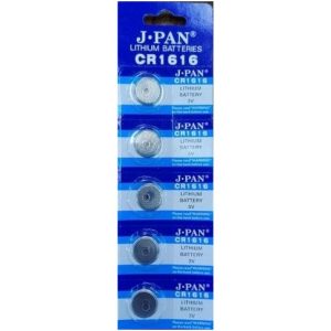 PILA BOTON J.PAN CR1616 x5pcs 1000u｜J.PAN CR1616纽扣电池，5节，1000节（1000件）