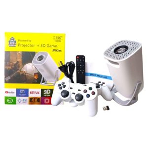 PROYECTOR Y CONSOLA DE JUEGOS S40MAX GAMER c/2j JOYSTICKS CONTROL REMOTO 12u｜S40MAX 游戏投影仪和游戏机，带2个游戏杆和遥控器控制器（12件）