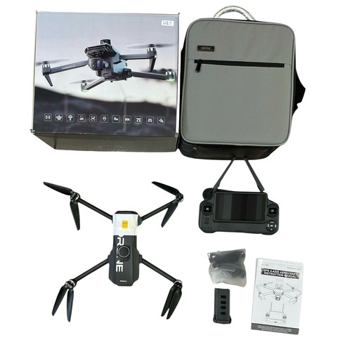 DRON P7MAX CAMARA DUAL 2.7K EVITA OBSTACULOS 4V 4700mAh CONTROL REMOTO c/VISOR 5.5 SOPORTE 1u｜P7MAX无人机，配备双2.7K摄像头、避障功能、4V 4700mAh电池、带5.5英寸显示屏和支架的遥控器（1件）