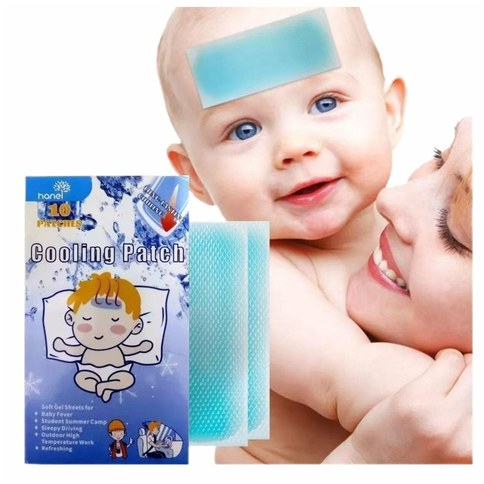 PARCHE GEL FRIO PARA BAJAR LA FIEBRE x10pcs 300u｜冷退烧凝胶贴（10片（300件）