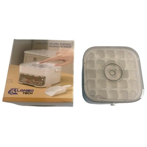 CUBETERA HIELERO PORTATIL LAMBO TECH D-04568 60u｜Lambo Tech D-04568便携式冰格（60件）