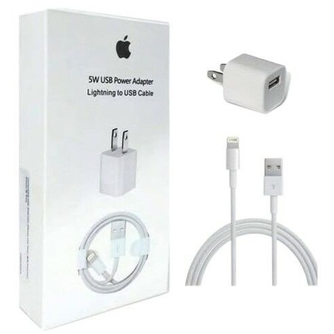 CARGADOR IPHONE CABEZAL+CABLE 5w Lightning-USB 500u｜iPhone充电器（含充电器和数据线，5W Lightning-USB接口（500件）