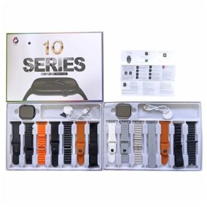 SET SMART WATCH 10series S30 ProMax 7mallas 6silicona+1tela RECARGABLE 50u｜智能手表套装，适用于 iPhone 10 系列 S30 Pro Max，含 7 个网状屏幕（6 个硅胶 + 1 个织物），可充电（50件）