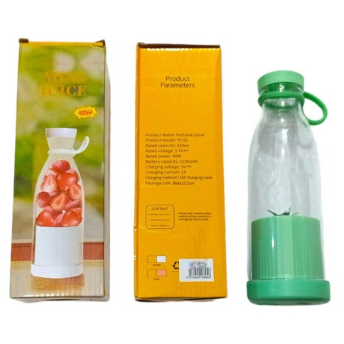 LICUADORA PORTATIL 420ml RECARGABLE 60u｜便携式美妆蛋（420毫升）可充电式（60件）