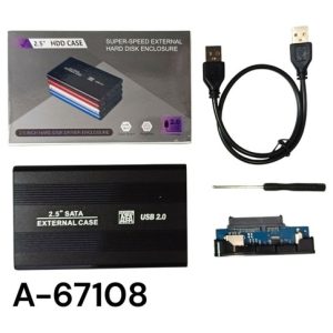 ESTUCHE DE DISCO DURO EXTERNO PORTATIL 2.5SATA USB 2.0 250 u｜2.5 英寸 SATA USB 2.0 便携式外置硬盘盒（250件）