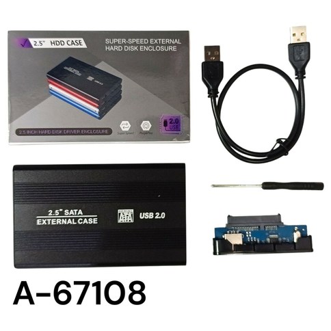 ESTUCHE DE DISCO DURO EXTERNO PORTATIL 2.5SATA USB 2.0 250 u｜2.5 英寸 SATA USB 2.0 便携式外置硬盘盒（250件）